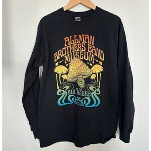 Allman Brothers Band Museum Long Sleeve Shirt Medium Hippy Boho